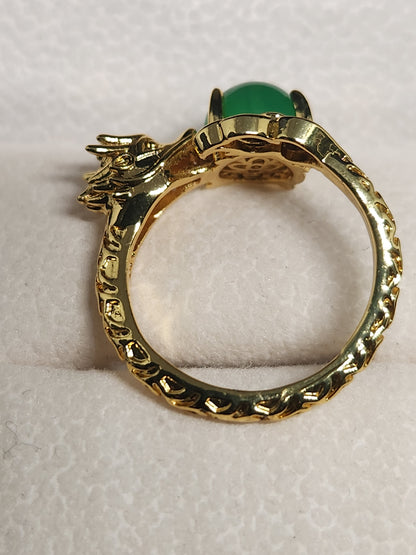 Beautiful Dragon ring Gold plated 18k