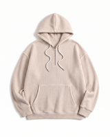 Hoodie Quart-Zip Gaufré — Épais