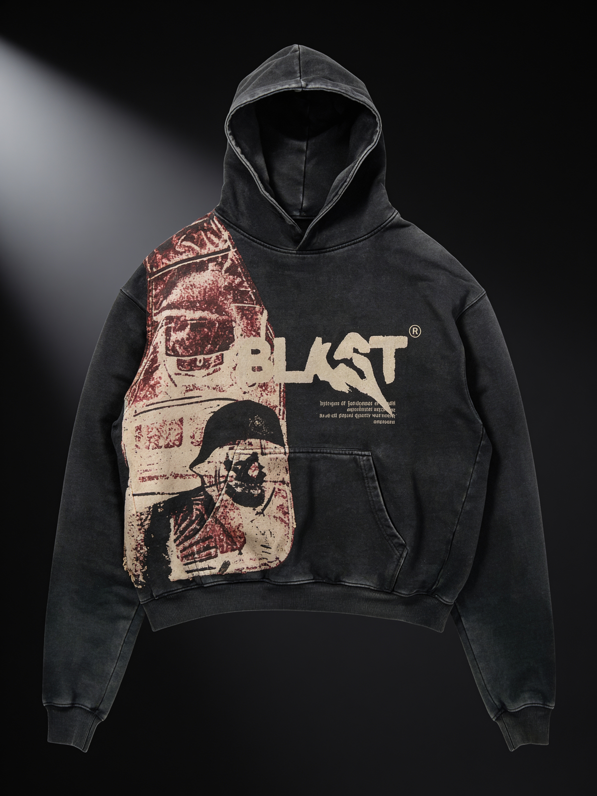 BLAST Vintage Wash Graphic Hoodie