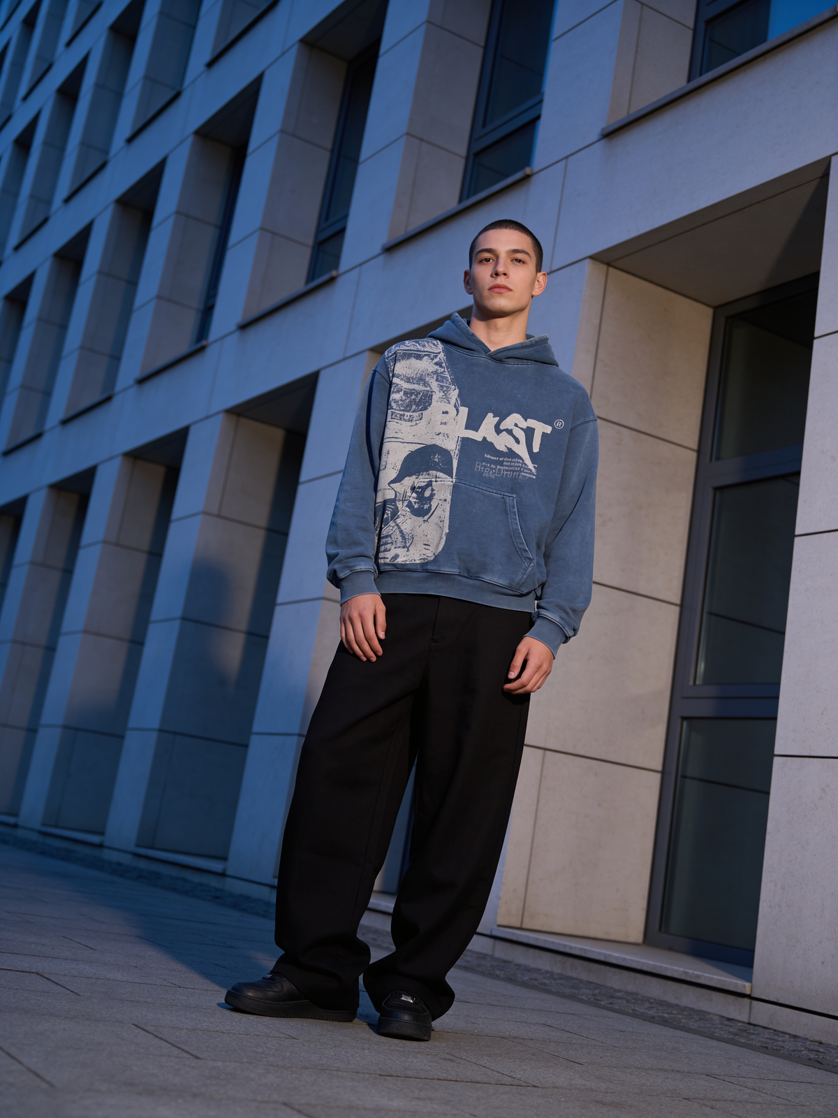 BLAST Vintage Wash Graphic Hoodie