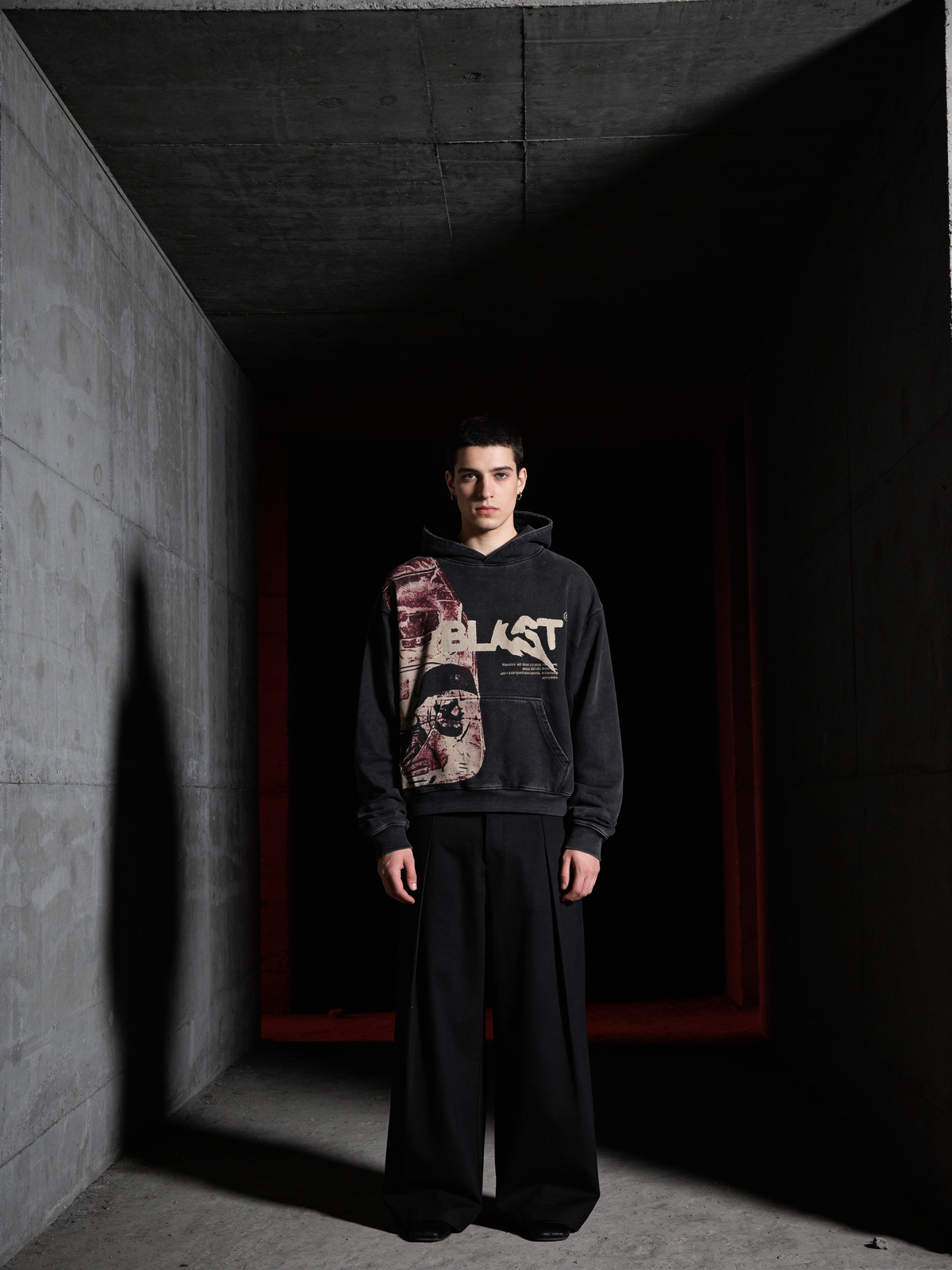 BLAST Vintage Wash Graphic Hoodie