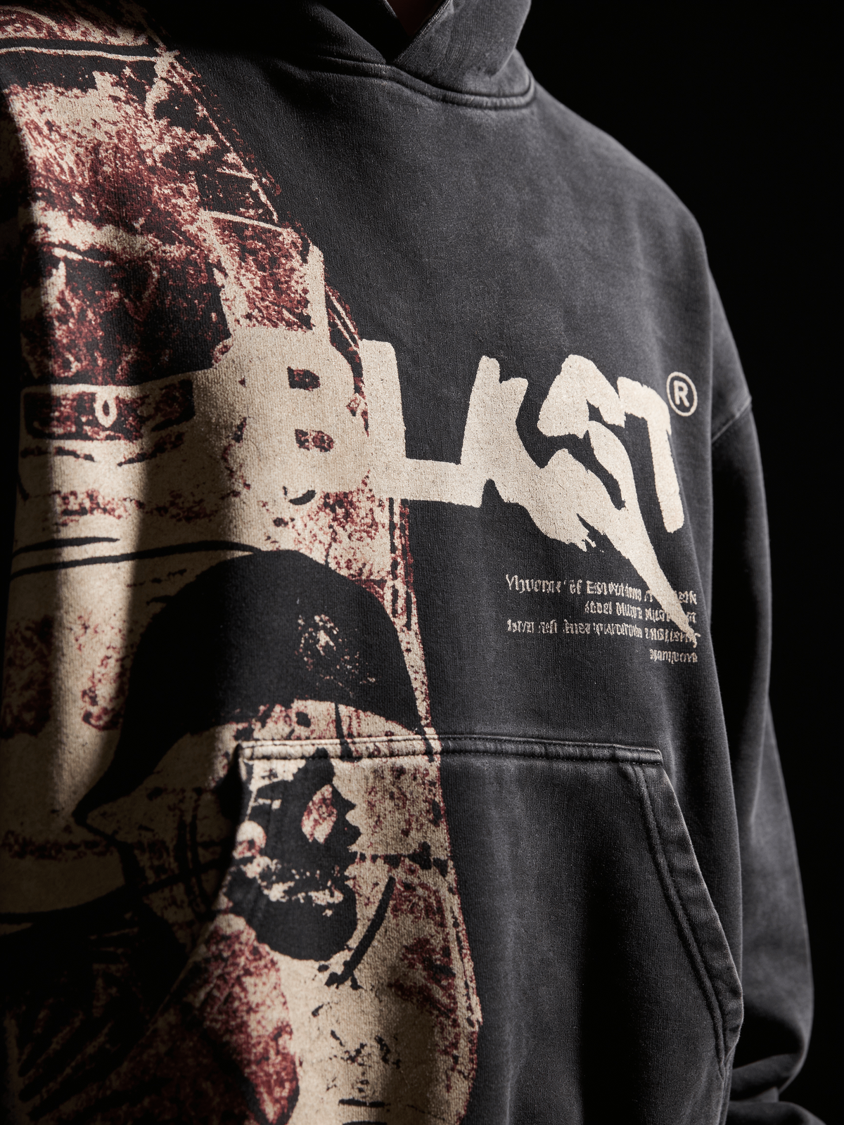 BLAST Vintage Wash Graphic Hoodie