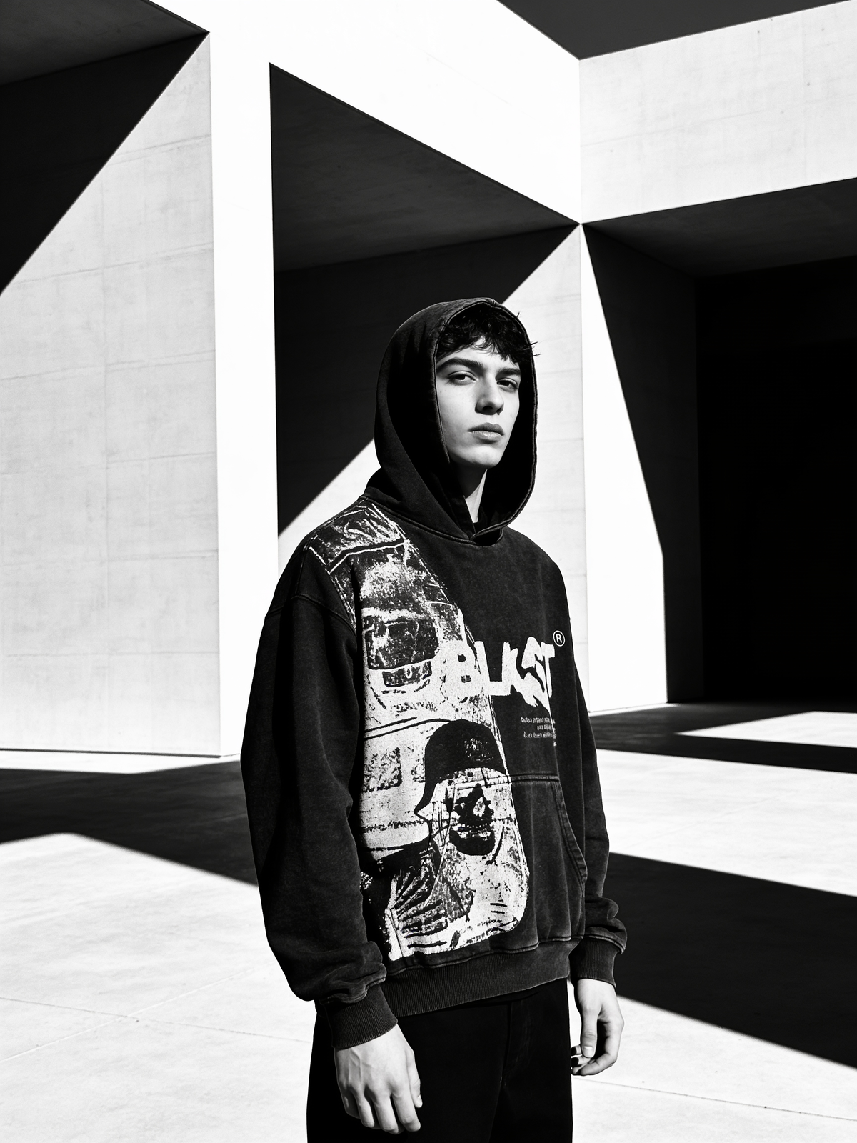 BLAST Vintage Wash Graphic Hoodie