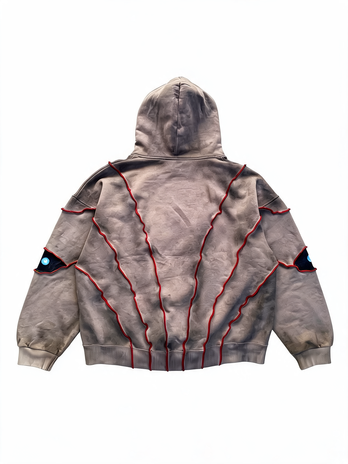 Ash Grey Flame Graphic Hoodie