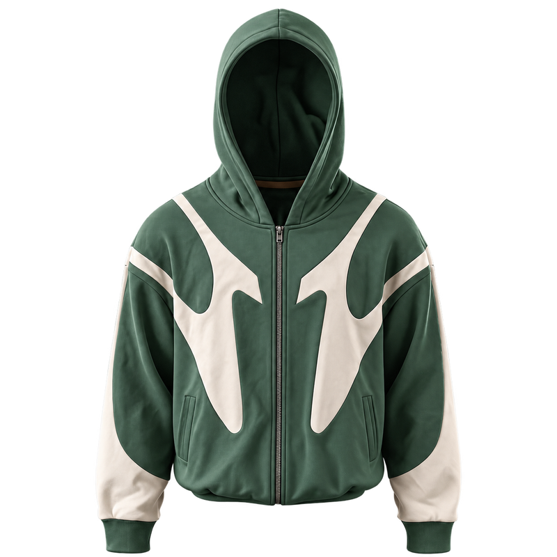 Volt Panel Jacket — green, front